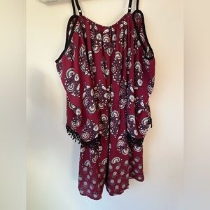 Boho paisley romper